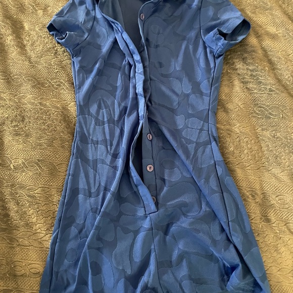 Blue one piece romper - Picture 4 of 8